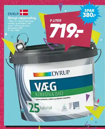 Bilka Dyrup vægmaling tilbud