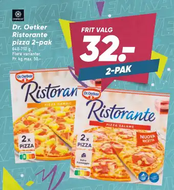 Bilka Dr. Oetker Ristorante pizza 2-pak tilbud