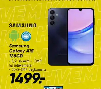 Bilka Samsung Galaxy A15 128GB tilbud