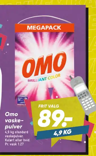 Bilka Omo vaskepulver tilbud