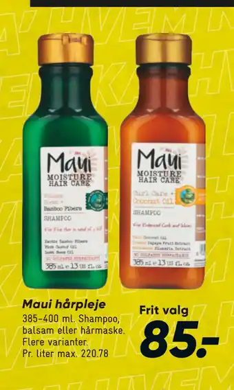 Bilka Maui hårpleje tilbud