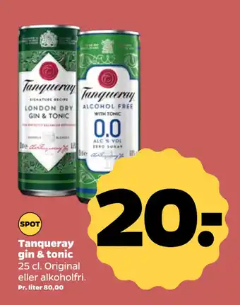 Netto Tanqueray gin & tonic tilbud