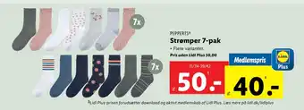 Lidl Strømper 7-pak tilbud