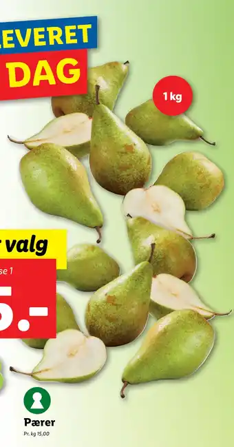 Lidl Pærer tilbud