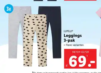 Lidl Leggings 3-pak tilbud