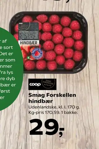 Kvickly Smag Forskellen hindbær tilbud