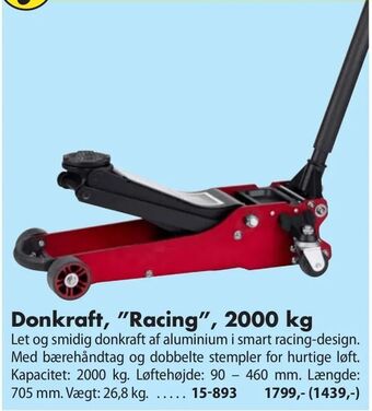 Biltema Donkraft, "Racing", 2000 kg tilbud