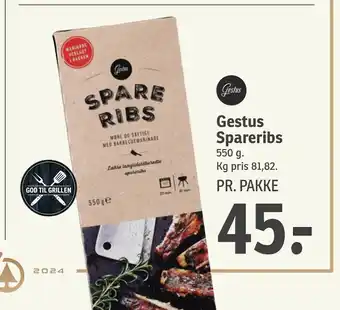 SPAR Gestus Spareribs tilbud