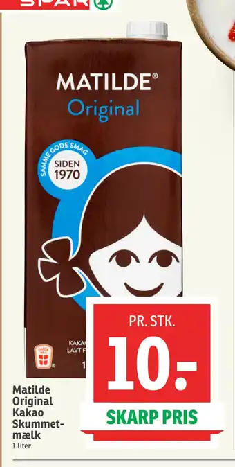 SPAR Matilde Original Kakao Skummetmælk tilbud
