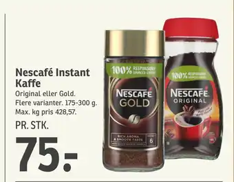 SPAR Nescafé Instant Kaffe tilbud