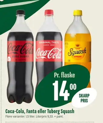 Min Købmand Coca-Cola, Fanta eller Tuborg Squash tilbud