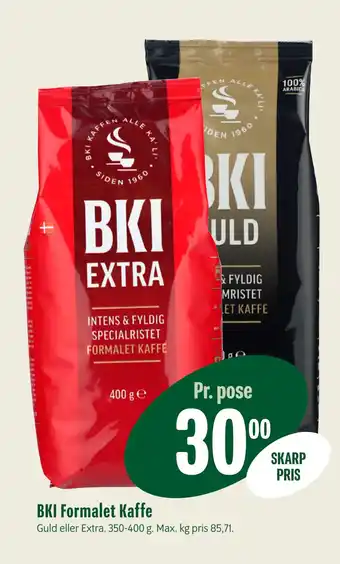 Min Købmand BKI Formalet Kaffe tilbud