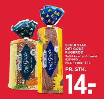 MENY SCHULSTAD DET GODE RUGBRØD tilbud