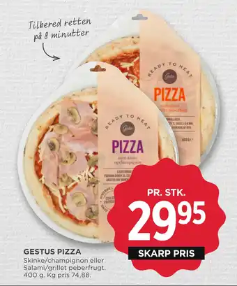 MENY GESTUS PIZZA tilbud