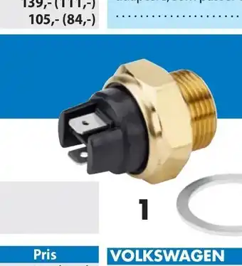 Biltema Føler til kølervæsketemperatur, ventilator og olietryk tilbud
