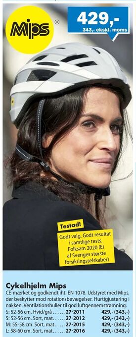 Biltema Cykelhjelm Mips tilbud