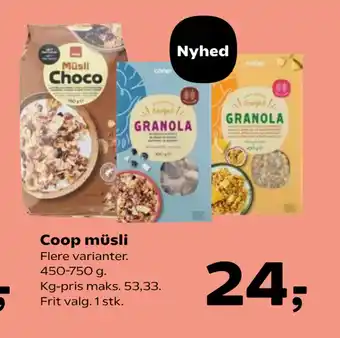 SuperBrugsen Coop müsli tilbud