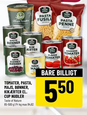 Løvbjerg TOMATER, PASTA, MAJS, BØNNER, KIKÆRTER EL. CUP NUDLER tilbud