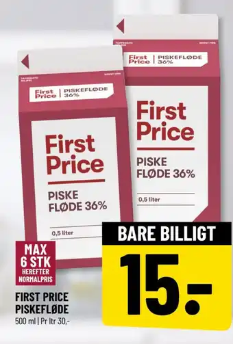 Løvbjerg FIRST PRICE PISKEFLØDE tilbud