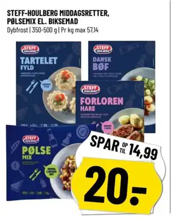 Løvbjerg STEFF-HOULBERG MIDDAGSRETTER, PØLSEMIX EL. BIKSEMAD tilbud