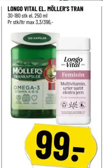 Løvbjerg LONGO VITAL EL. MÖLLER'S TRAN tilbud