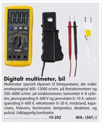 Biltema Digitalt multimeter, bil tilbud