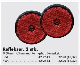 Reflekser, 2 stk