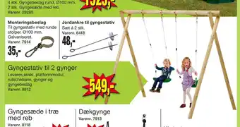 Harald Nyborg Gyngestativ til 2 gynger tilbud