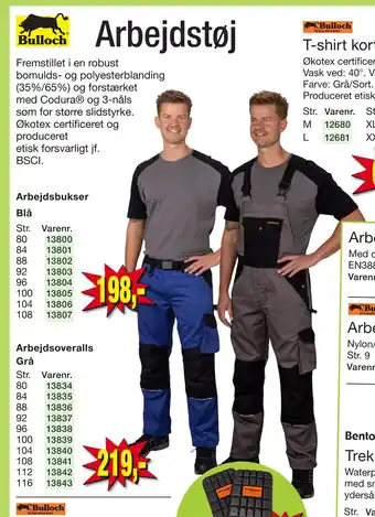 Harald Nyborg Arbejdsbukser Blå tilbud