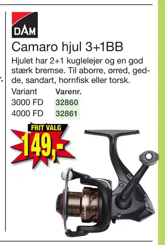 Harald Nyborg Camaro hjul 3+1BB tilbud
