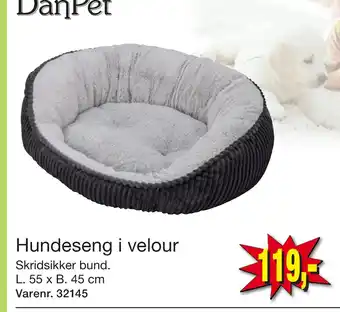 Harald Nyborg Hundeseng i velour tilbud