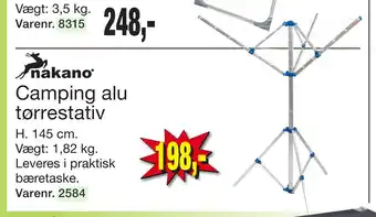 Harald Nyborg Camping alu tørrestativ tilbud