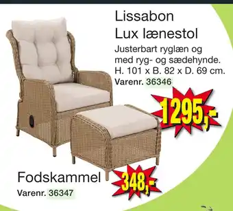 Harald Nyborg Lissabon Lux lænestol tilbud