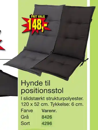 Harald Nyborg Hynde til positionsstol tilbud