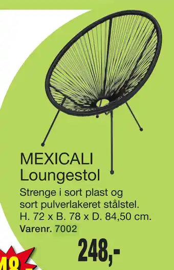 Harald Nyborg MEXICALI Loungestol tilbud