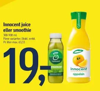 Føtex Innocent juice eller smoothie tilbud