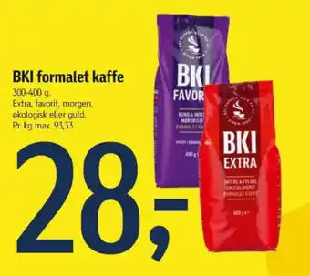 Føtex BKI formalet kaffe tilbud