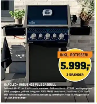 XL-BYG NAPOLEON ROGUE 425 PLUS GASGRILL tilbud