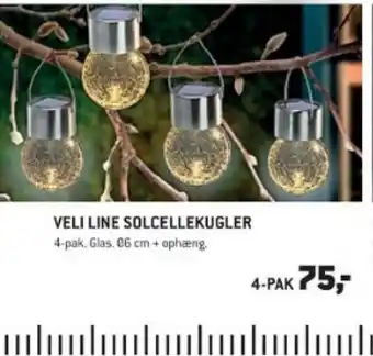 XL-BYG VELI LINE SOLCELLEKUGLER tilbud