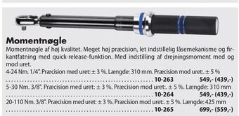 Biltema Momentnøgle tilbud