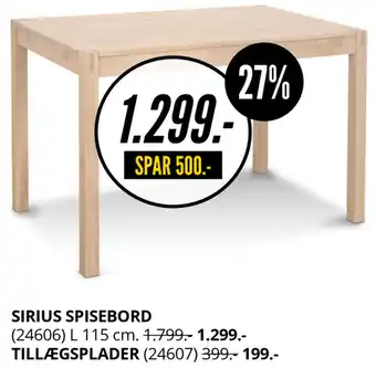 Sirius Spisebord