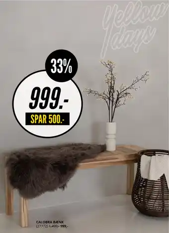 My Home Calobra Bænk tilbud