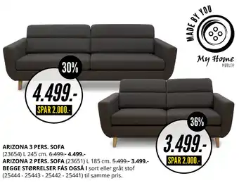 My Home Arizona 3 Pers. Sofa tilbud