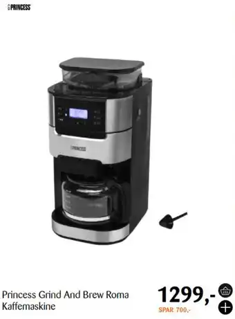 Kop & Kande Princess Grind And Brew Roma Kaffemaskine tilbud