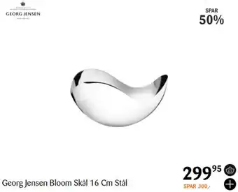 Kop & Kande Georg Jensen Bloom Skål 16 Cm Stål tilbud