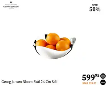 Kop & Kande Georg Jensen Bloom Skål 26 Cm Stål tilbud