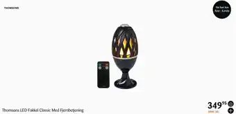 Kop & Kande Thomsons LED Fakkel Classic Med Fjernbetjening tilbud