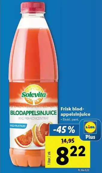 Frisk Blod-Appelsinjuice 1 Liter