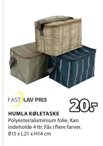 JYSK HUMLA KØLETASKE tilbud