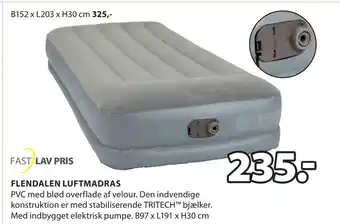 JYSK FLENDALEN LUFTMADRAS tilbud